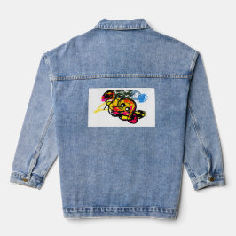 Octopus fun denim jacket