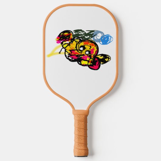 Octopus fun pickleball paddle (Voorkant)