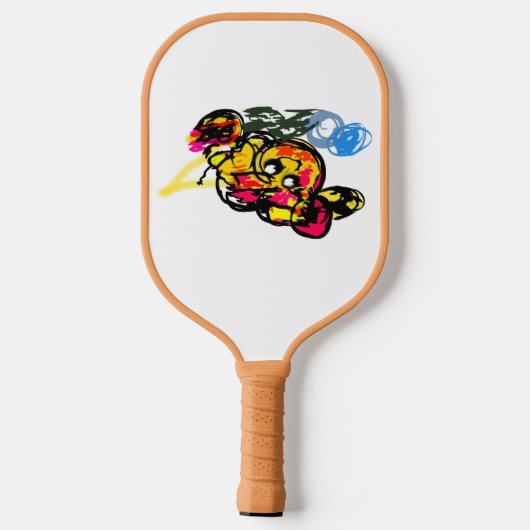 Octopus fun pickleball paddle (Achterkant)