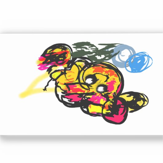 Octopus fun sticker (Voorkant)