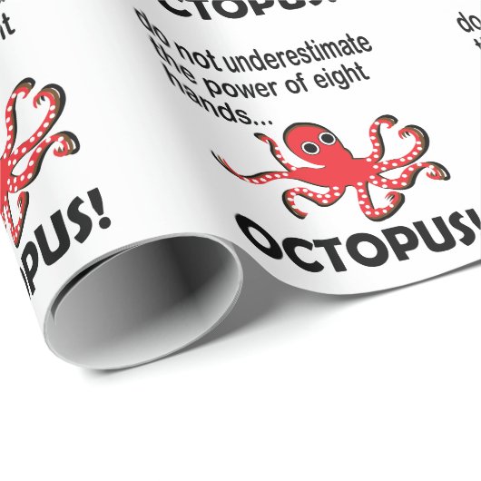 Octopus Funny Cadeaupapier (Rol Hoek)