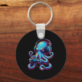 Octopus Gaming Animal Video Games Funny Octopus  Sleutelhanger (Voorkant)