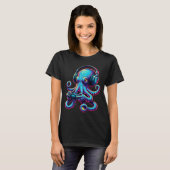 Octopus Gaming Animal Video Games Funny Octopus  T-shirt (Voorkant volledig)