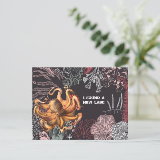 Octopus Garden Adreswijziging Briefkaart (Staand voorkant)