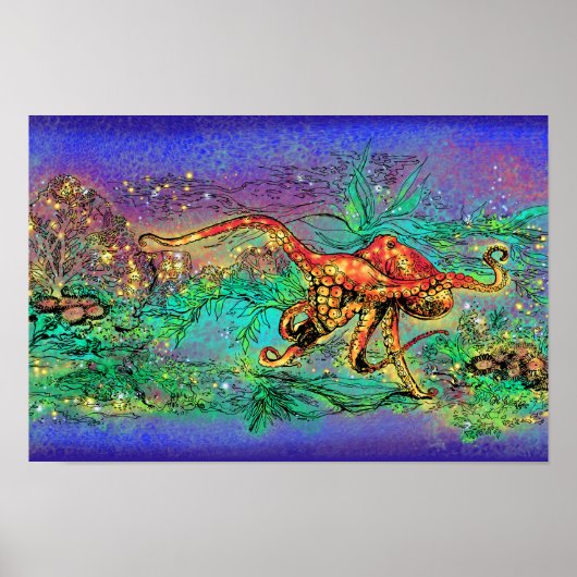 Octopus Garden Poster (Voorkant)