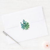 ... Octopus Garden. Ronde Sticker (Envelop)