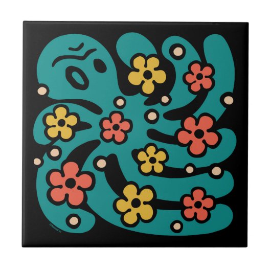 Octopus Garden Tegeltje (Voorkant)