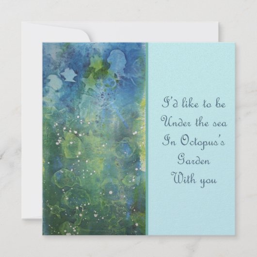 Octopus Garden Uitnodiging (Voorkant)