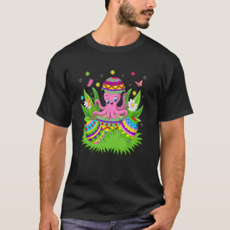 Octopus Gelukkig Pasen Konijn Eierenjacht Octopus  T-shirt