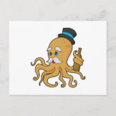 Octopus Gentleman Pet Briefkaart (Voorkant)