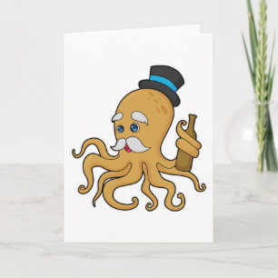 Octopus Gentleman Pet Kaart