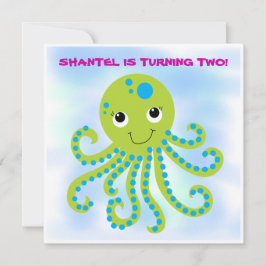 Octopus Gepersonaliseerd op zondag Kaart