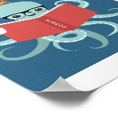 Octopus Gepersonaliseerde Poster Print (Hoek)