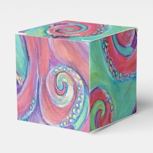 Octopus geschenkdoos bedankdoosjes (Voorkant Zijde)