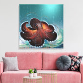 OCTOPUS - Gewikkeld Canvas (Insitu (Woonkamer))
