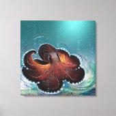 OCTOPUS - Gewikkeld Canvas (Voorkant)