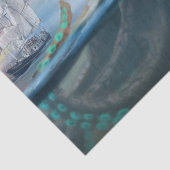 Octopus Giant Sailing Ship Decoupage Tissue Paper Tissuepapier (Detail)