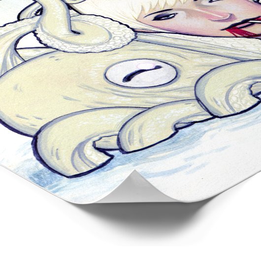 Octopus Girl Print (Hoek)