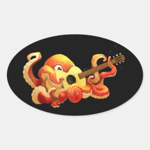 Octopus gitaar Sticker