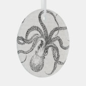  OCTOPUS GLASSAORNAMENT | KUSTSTOF GLAS ORNAMENT (Voorkant Rechts)