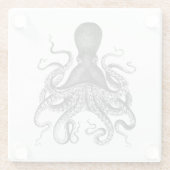 [  octopus ] glazen onderzetter (Achterkant)