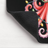 Octopus Gles Santa Hat Christmas Light Ocean Anima Muismat (Hoek)