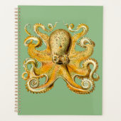 Octopus Gold en Blue Spiral Planner (Voorkant)