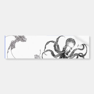 octopus golf bumpersticker