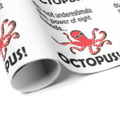 Octopus Grappig Cadeaupapier (Rol Hoek)