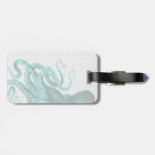 Octopus Green Half Bagagelabel (Achterkant horizontaal)