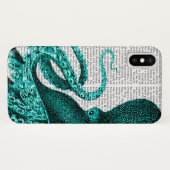 Octopus Green Half Case-Mate iPhone Case (Achterkant (horizontaal))
