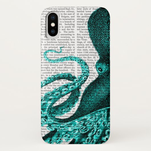 Octopus Green Half Case-Mate iPhone Case (Achterkant)