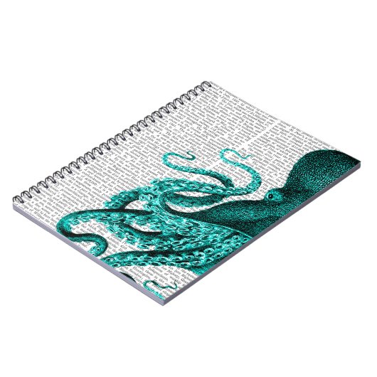 Octopus Green Half Notitieboek (Linkerzijde)