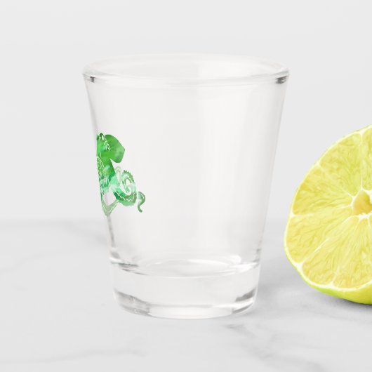 Octopus Green Shot Glass Glas (Rechts)