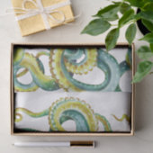 Octopus Green Waterverf Art Tissuepapier (Geschenk)