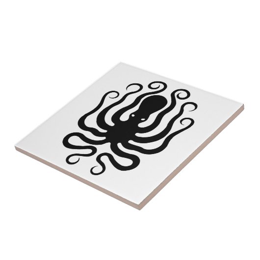 Octopus, Grieks reliëf Tegeltje (Zijkant)