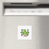 Octopus Grilling BBQ Funny Byrbecue Vleesliefhebbe Magneet (Insitu (Vaatwasser))