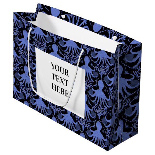 Octopus Groot Cadeauzakje (Voorkant Gekanteld)