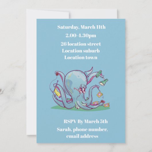 Octopus haak kaart (Achterkant)