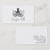 octopus haarstylist punk  haarstylist visitekaartje (Voorkant / Achterkant)