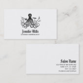 octopus haarstylist punk  haarstylist visitekaartje (Voorkant / Achterkant)