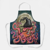 Octopus Halloween Apron Schort (Voorkant)