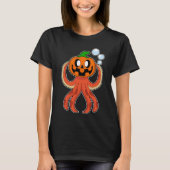 Octopus Halloween pompoen T-shirt (Voorkant)