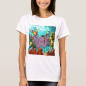 Octopus Handbell Ringer in het Zee T-shirt (Voorkant)