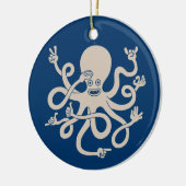 Octopus Hands Keramisch Ornament (Links)