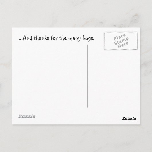 Octopus, Happy Moederdag... Briefkaart (Achterkant)