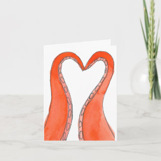 Octopus Hart Card Bedankkaart