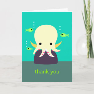 Octopus Hartelijk dank Bedankkaart