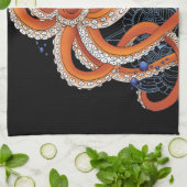 Octopus henna theedoek (Gevouwen)