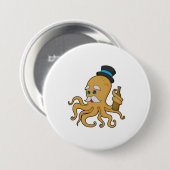Octopus Herenhoed Ronde Button 7,6 Cm (Voorkant /achterkant)